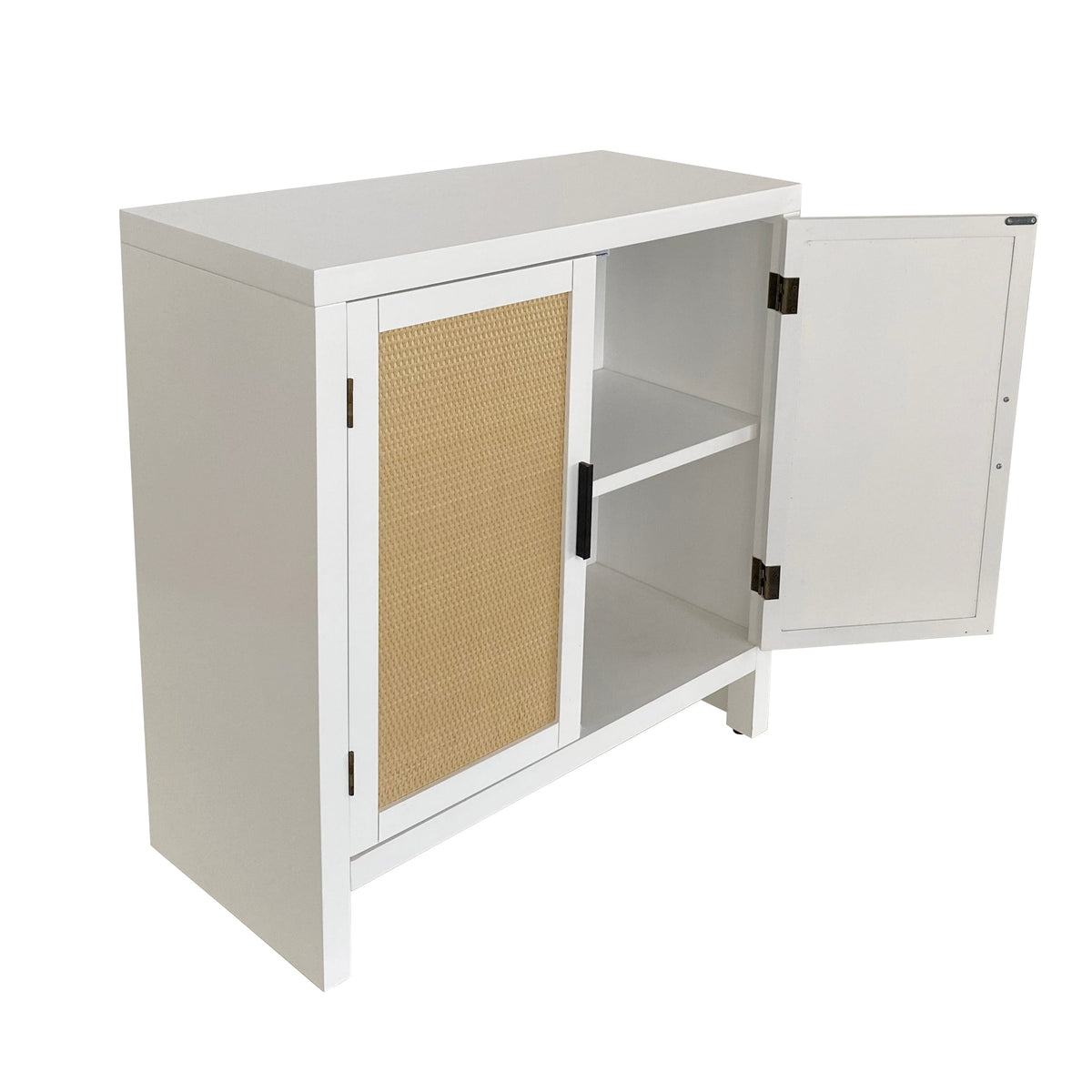 allen + roth White Casual Composite Media Cabinet