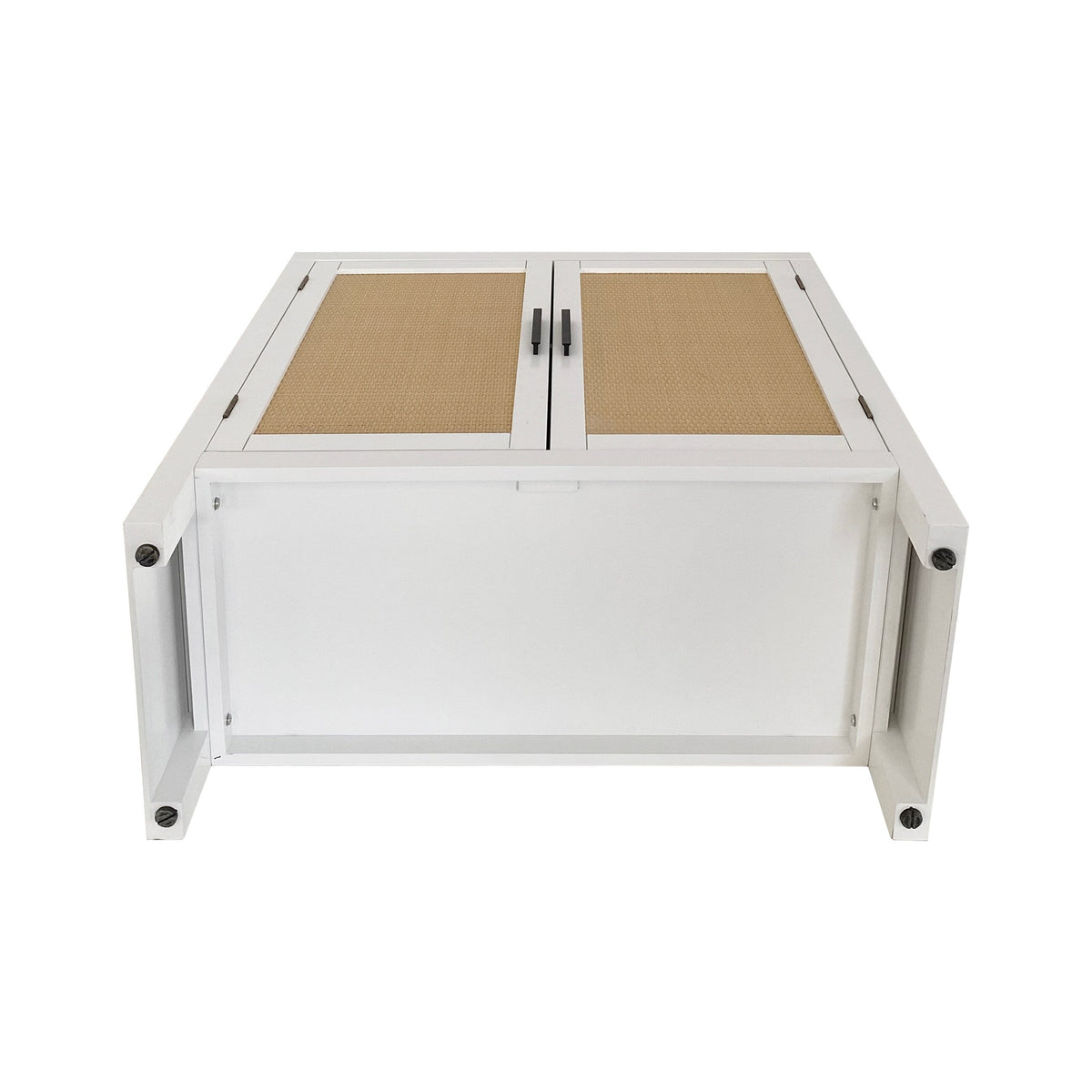allen + roth White Casual Composite Media Cabinet