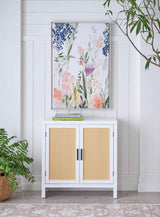 allen + roth White Casual Composite Media Cabinet