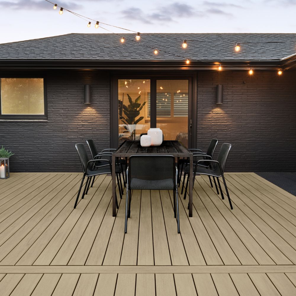 TimberTech Premier+ 1-in x 6-in Natural Oak Square Composite Deck Board