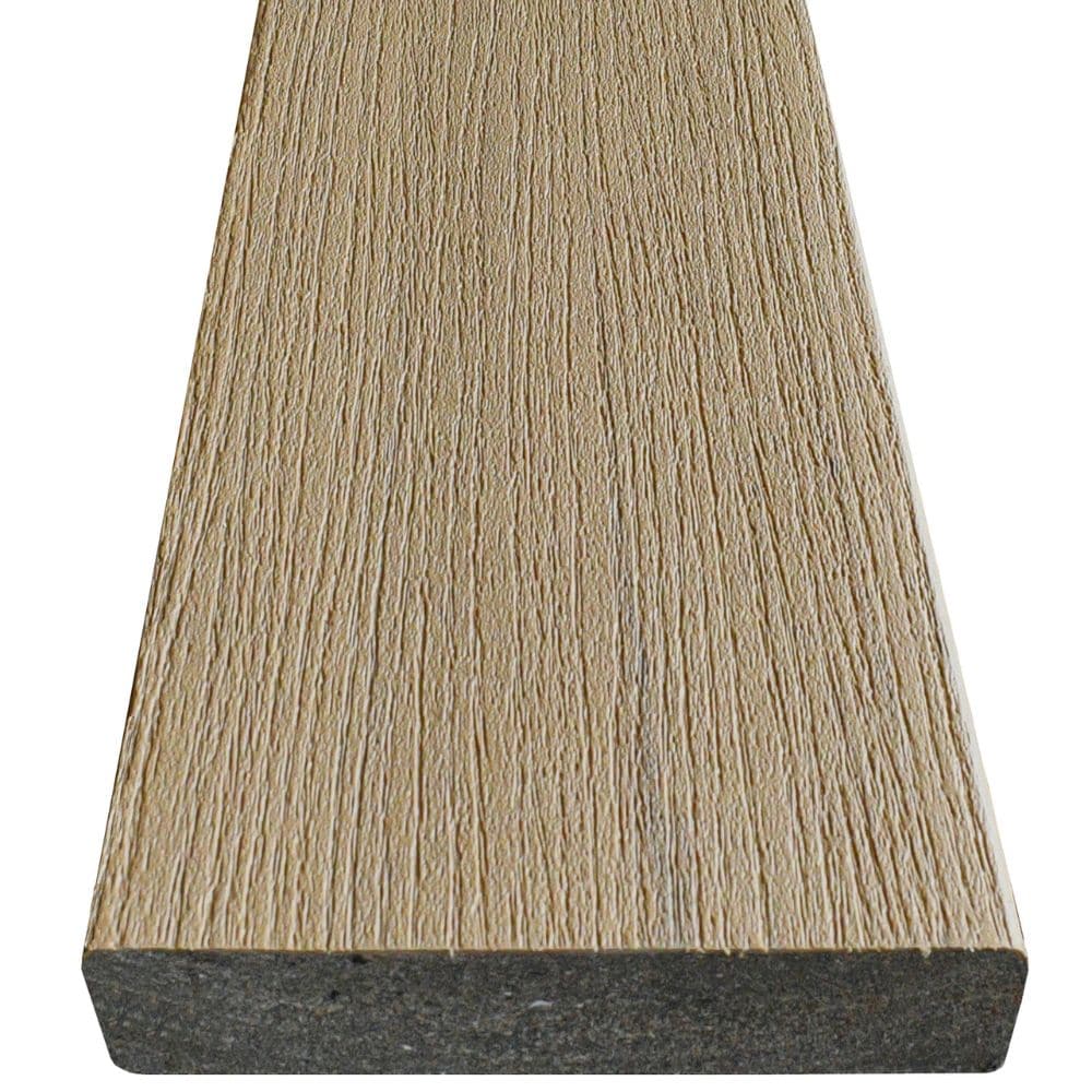 TimberTech Premier+ 1-in x 6-in Natural Oak Square Composite Deck Board