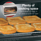 Sure Crisp 1440 W 6-Slice Stainless Steel Toaster Oven with Air Fry