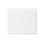 WELLFOR GRACE Solid Wood 40-in x 32-in Recessed Mount White Mirrored Soft Close Medicine Cabinet