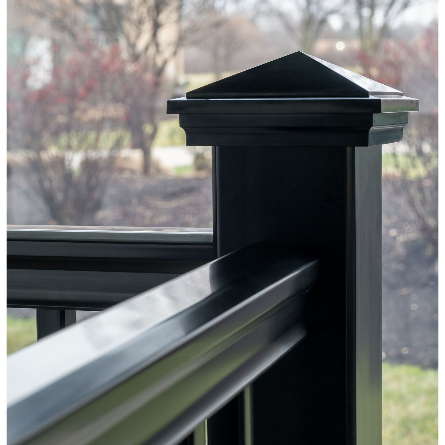 Fiberon 5-in x 5-in Obsidian PVC Deck Post Cap
