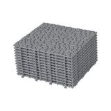 Bybafun 12-in x 12-in 60-Pack Gray Prefinished Vinyl/Plastic Deck Tile (60-sq ft)