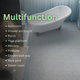 Bybafun 12-in x 12-in 24-Pack Gray Prefinished Vinyl/Plastic Deck Tile (24-sq ft)