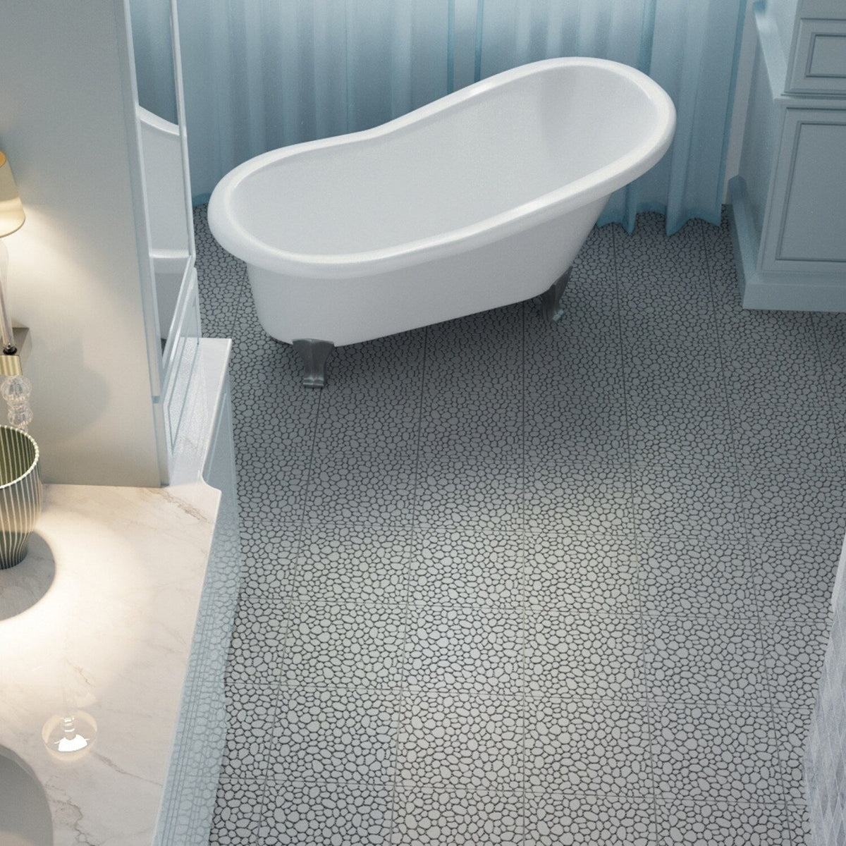 Bybafun 12-in x 12-in 60-Pack Gray Prefinished Vinyl/Plastic Deck Tile (60-sq ft)