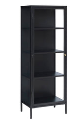 Contemporary/Modern Black Metal Cookware Storage Tower