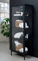 Contemporary/Modern Black Metal Cookware Storage Tower