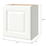 allen + roth Tilson 18-in W x 18.125-in H x 12-in D Linen Wall Fully Assembled Cabinet (Raised Panel Square Door Style)