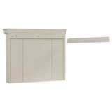 AAZJ MRS 35-in x 28-in Surface Mount Beige Mirrored Soft Close Medicine Cabinet