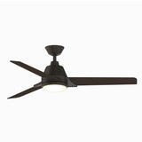 Fanimation Studio Collection Pyramid 52-in Aged Bronze LED Indoor/Outdoor Ceiling Fan with Remote (3-Blade)