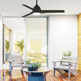 Fanimation Studio Collection Pyramid 52-in Aged Bronze LED Indoor/Outdoor Ceiling Fan with Remote (3-Blade)