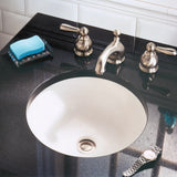 American Standard Orbit Under Counter Undermount Bathroom Sink, Round, White, 15-1/2 in.