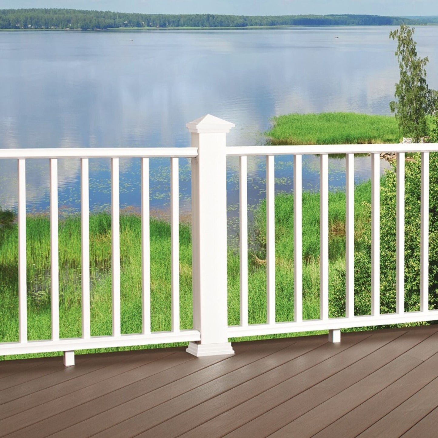 Fiberon 4-in x 4-in Alpine PVC Deck Post Base Trim
