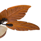 Harbor Breeze St Kitts 52-in Oil Rubbed Bronze LED Indoor/Outdoor Ceiling Fan with Light, 5 Hand-Carved Blades