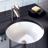 American Standard Orbit Under Counter Undermount Bathroom Sink, Round, White, 15-1/2 in.
