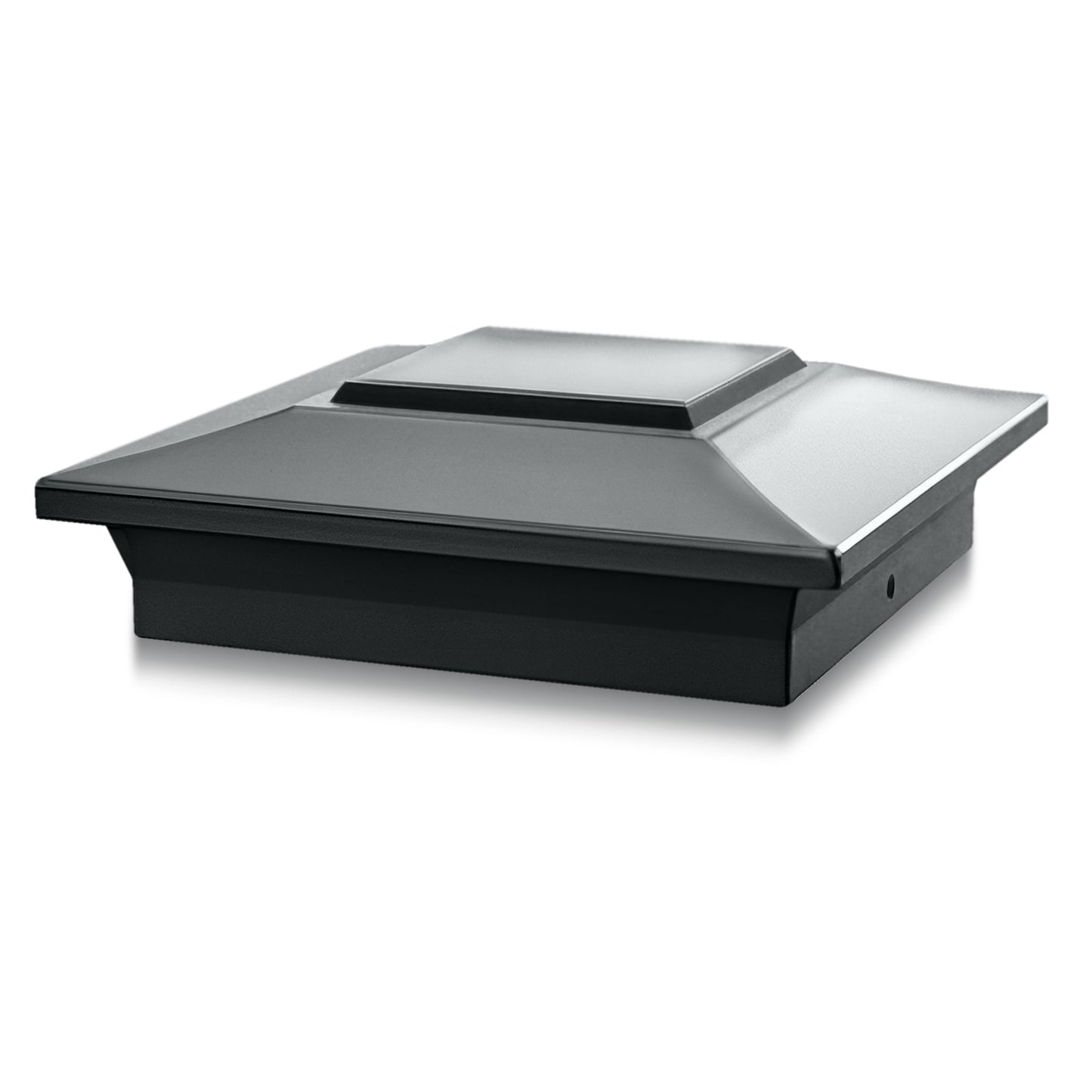 Classy Caps 6-in x 6-in Black Aluminum Deck Post Cap