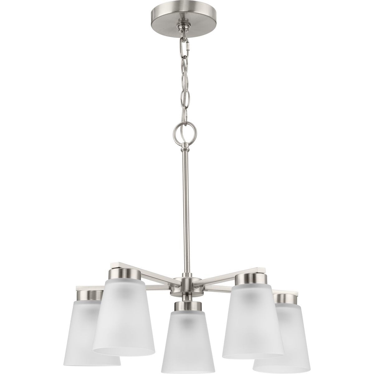 Progress Lighting Tanner 5-Light Brushed Nickel Transitional Chandelier