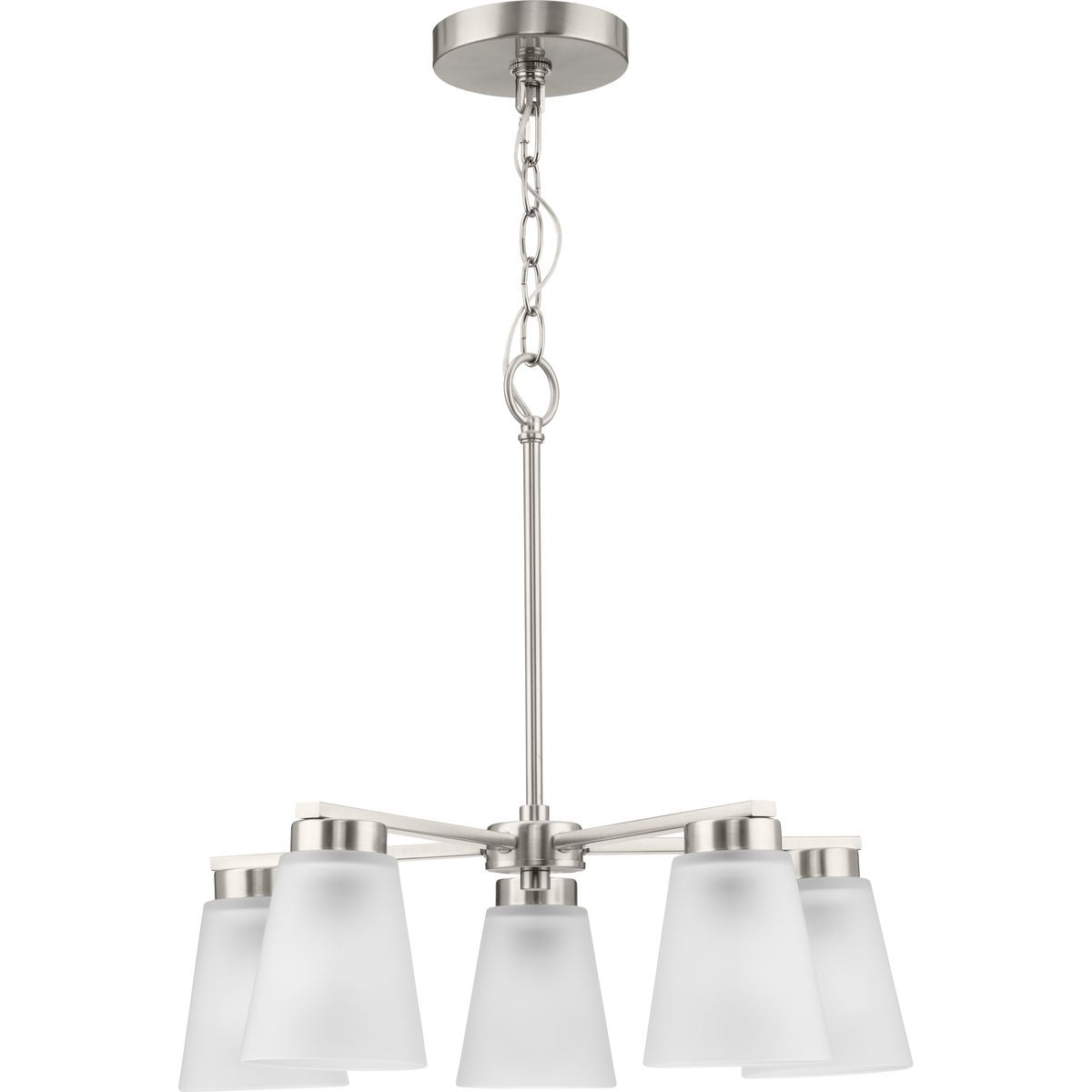 Progress Lighting Tanner 5-Light Brushed Nickel Transitional Chandelier