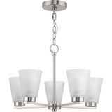 Progress Lighting Tanner 5-Light Brushed Nickel Transitional Chandelier