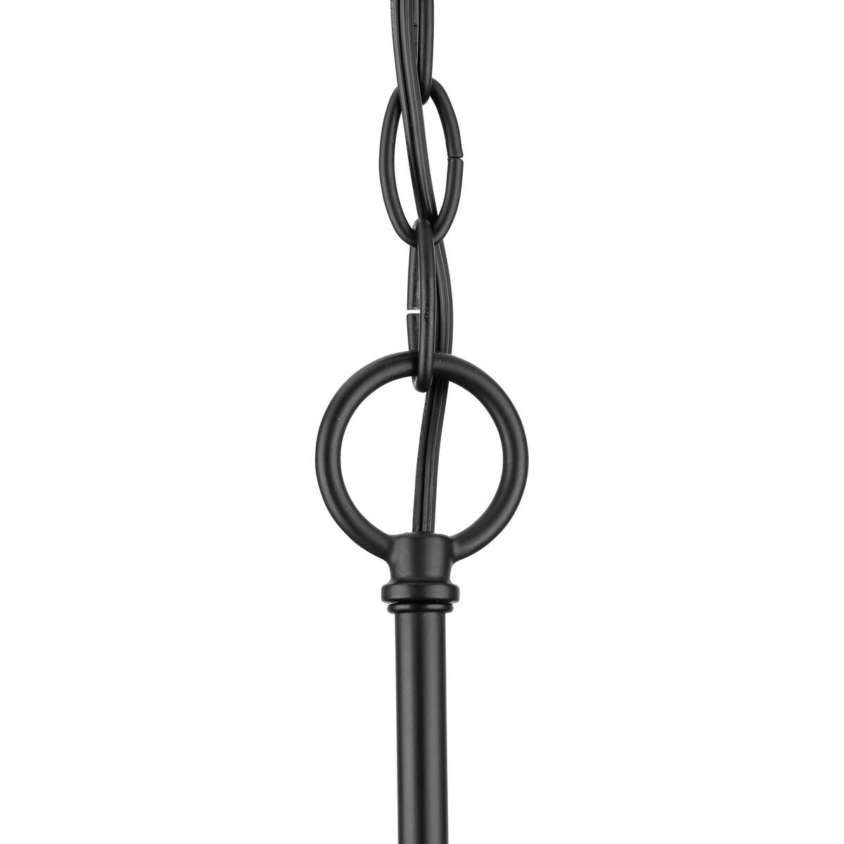 Progress Lighting Tanner 3-Light Matte Black Transitional Chandelier