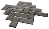 Satori Skylight Champagne 11-in x 11-in Mirrored Glass Patterned Mosaic Wall Tile (0.86-sq. ft/ Piece)