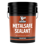 Liquid Rubber MetalSafe Waterproof Elastomeric Roof Sealant, 5-Gallon, Black