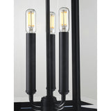 Progress Lighting Gibbes Street 3-Light Black Traditional Clear Glass Lantern Mini Outdoor Hanging Pendant Light
