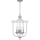 Progress Lighting Gulliver 4-Light Galvanized Farmhouse Lantern Medium Hanging Pendant Light