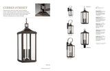 Progress Lighting Gibbes Street 3-Light Antique Bronze Traditional Beveled Glass Lantern Medium Indoor/Outdoor Hanging Pendant Light