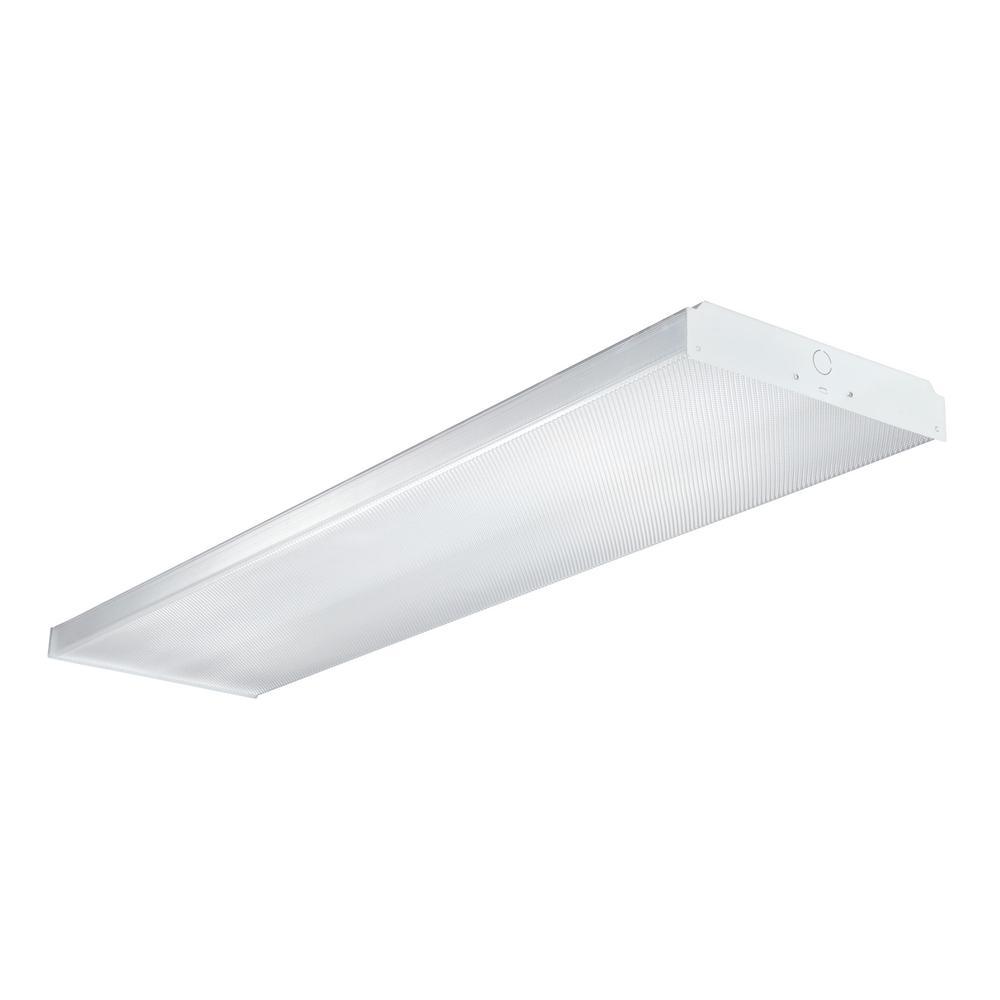 4 ft. White 4-Light Residential Fluorescent Wraparound Fixture - Super Arbor