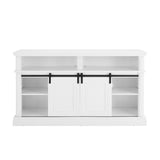 GZMR Mid Century style Entertainment TV Table Modern/Contemporary White Tv Cabinet (Accommodates TVs up to 65-in)