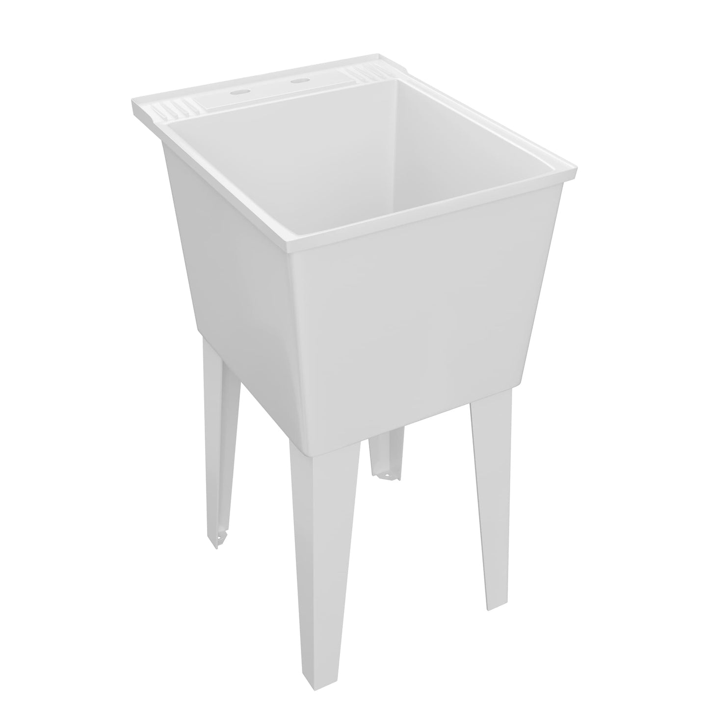 PROFLO 24-in x 20-in White Freestanding Laundry Sink