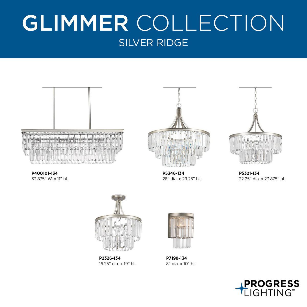 Progress Lighting Glimmer 4-Light Aged Bronze Farmhouse Clear Glass Linear Medium Hanging Kitchen Island Light