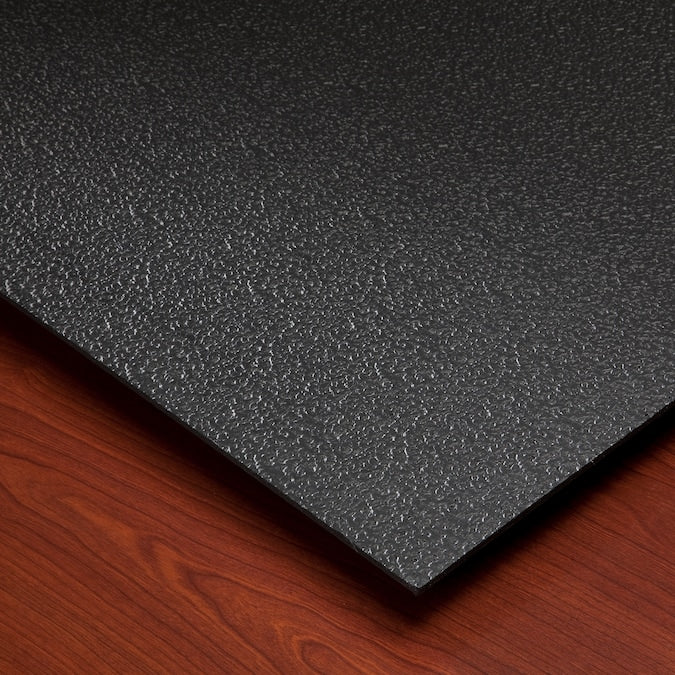 Genesis 2-ft x 2-ft Stucco Pro Black PVC Drop Ceiling Tile (1-Pack, 4-sq ft / Case)