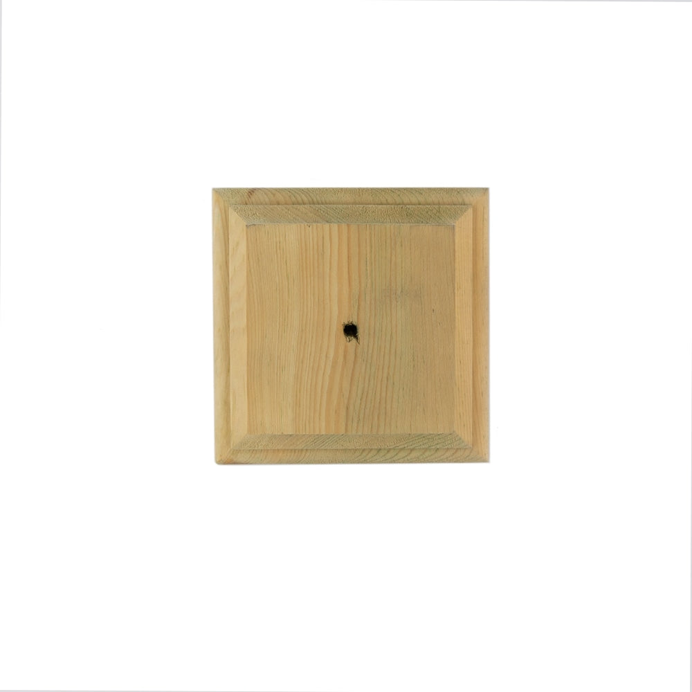 Deckorators 4-in x 4-in Natural Wood Pine Deck Post Cap