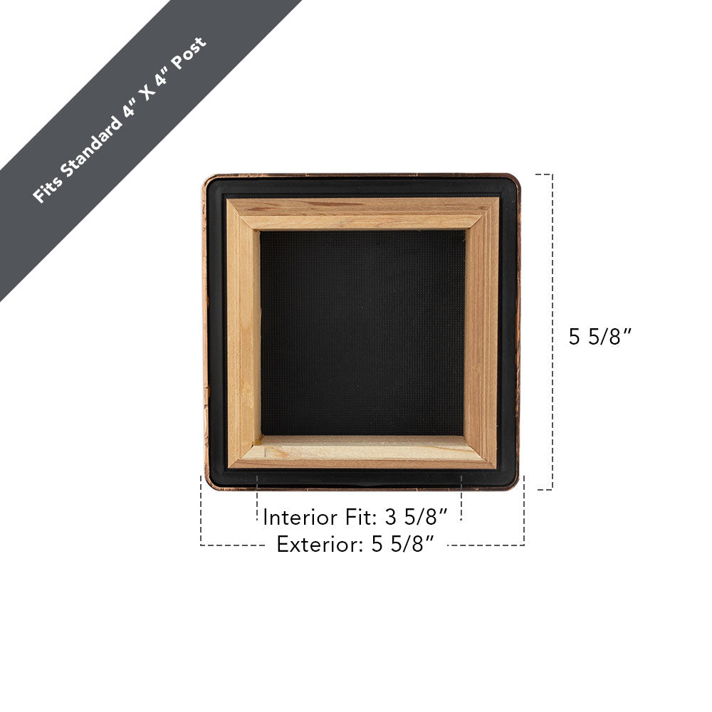 Deckorators Victoria High Point Copper Plastic Cedar Deck Post Cap