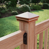 Deckorators 4-in x 4-in VersaCap Copper Plastic Deck Post Cap