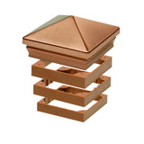 Deckorators 4-in x 4-in VersaCap Copper Plastic Deck Post Cap