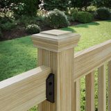 Deckorators Newport Classic Natural Pine Wood Pine Deck Post Cap