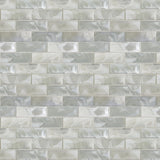 Elida Ceramica White 12-in x 12-in Glossy Glass Brick Mosaic Wall Tile, 1.06-sq ft