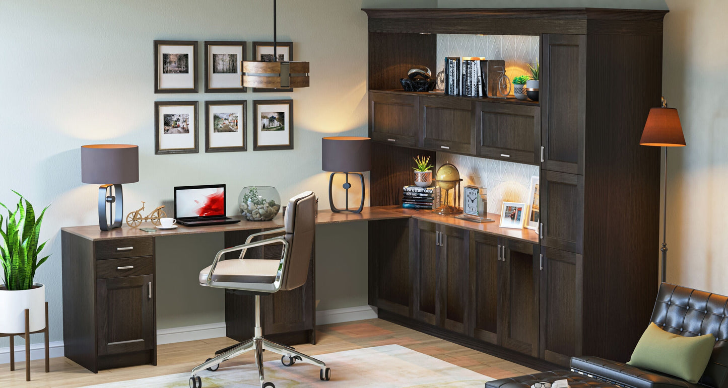 Hugo&Borg 12-in W x 34.5-in H x 21-in D Wood Base Fully Assembled Cabinet (Recessed Panel Shaker Door Style)