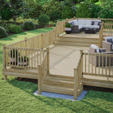 Deckorators 4-in x 4-in Natural Wood Deck Post Base Trim