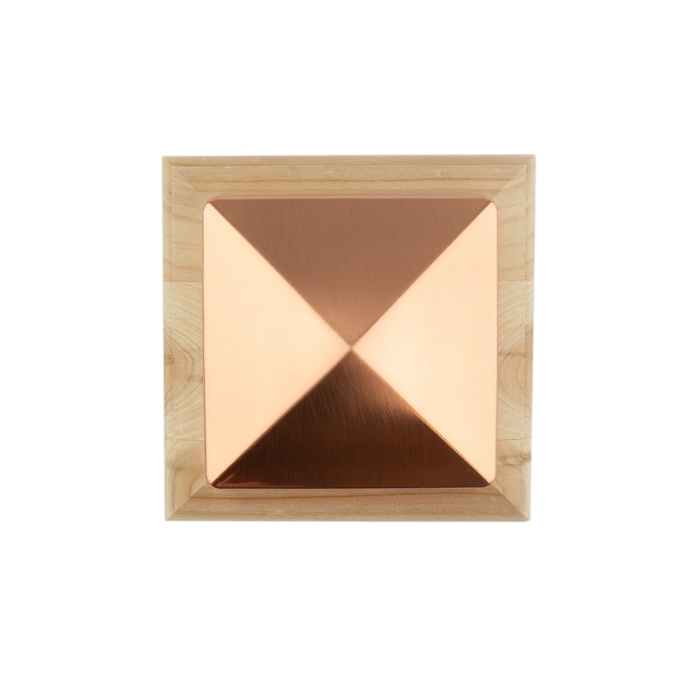 Deckorators 6-in x 6-in Copper Plastic Cedar Deck Post Cap