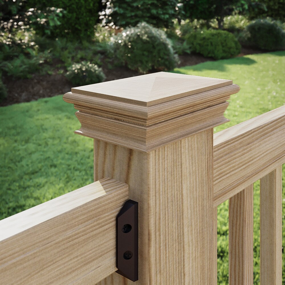 Deckorators Natural Wood Cedar Deck Post Cap