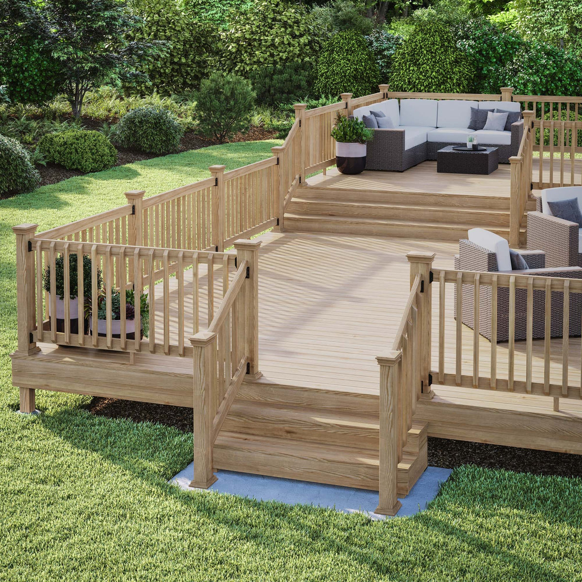 Deckorators Natural Wood Cedar Deck Post Cap