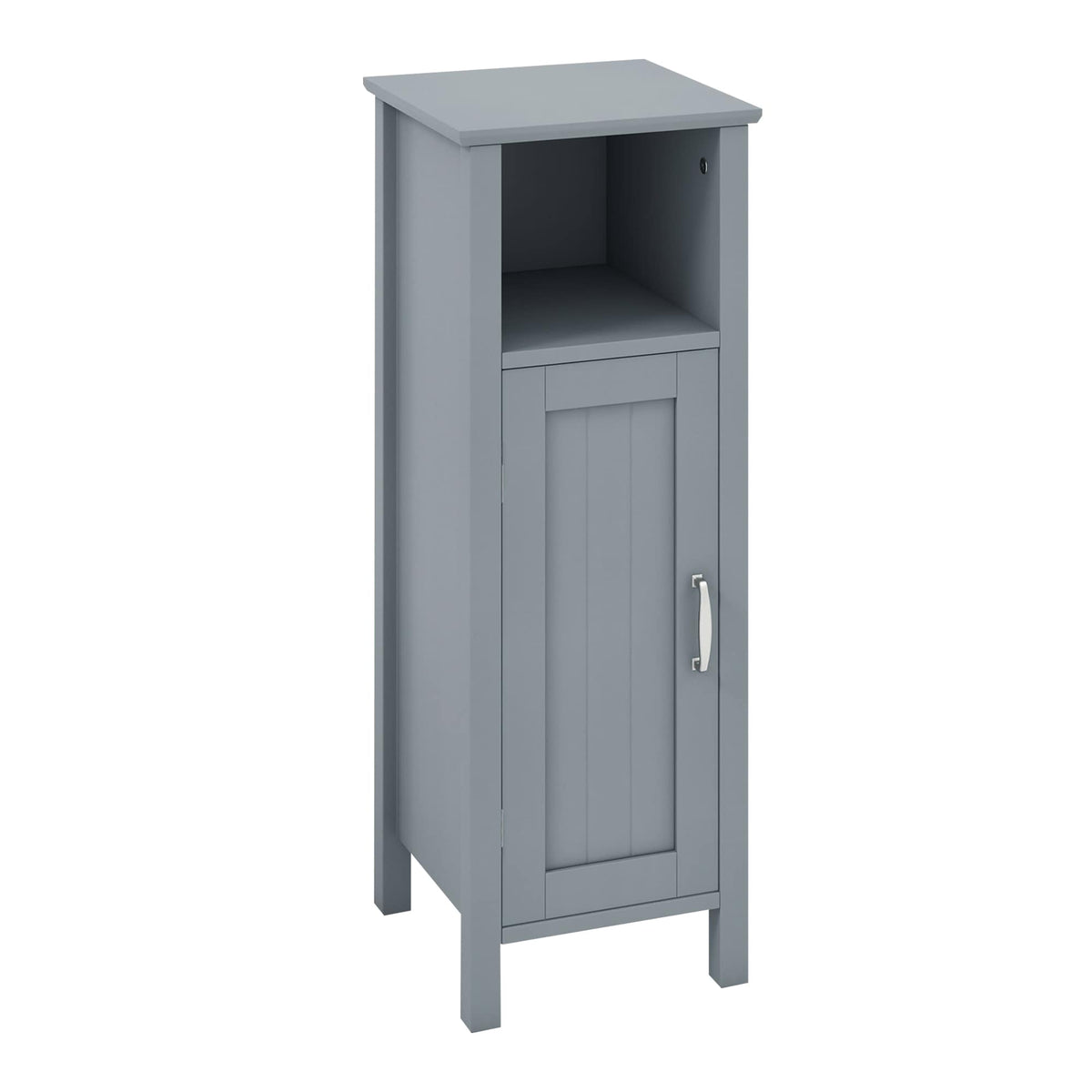 WELLFOR 12-in x 31.5-in x 12-in Gray Freestanding Corner Linen Cabinet