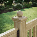 Deckorators 4-in x 4-in Natural Pine Wood Pine Deck Post Cap