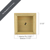 Deckorators 4-in x 4-in Natural Pine Wood Pine Deck Post Cap